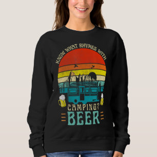 Vet vad som rimmer med Camping Öl Grafisk Alkohol T Shirt