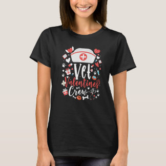 Vet Valentines sjuksköterska Crew Tee Djurälskares