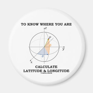 Vet var du beräknar Latitude och longitud Magnet