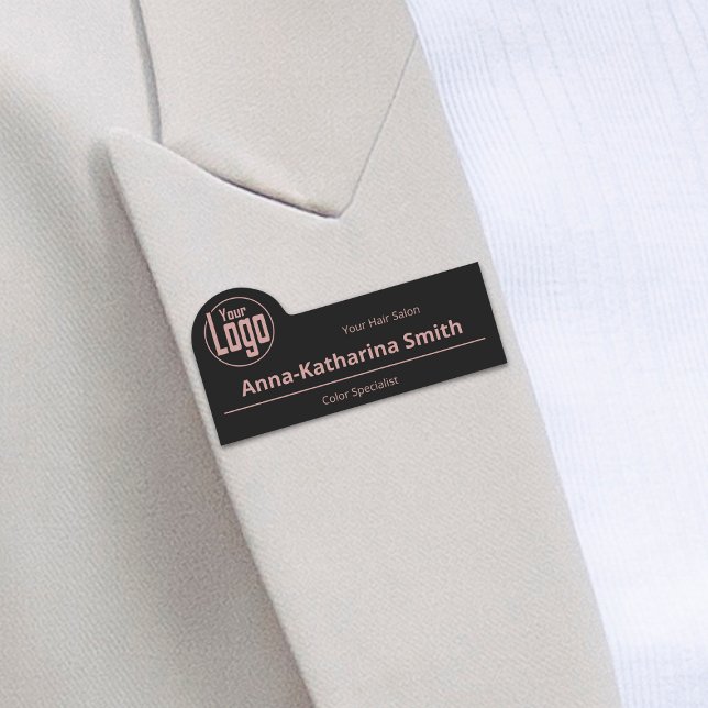 Vet vem du pratar med Professionell Salon Employee Namnbricka (Know Whom You Talk To Professional Salon Employee Name Tag)