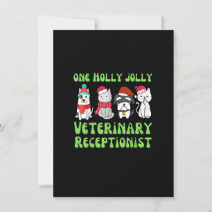 Vet veterinär veterinär vid hund vid jul inbjudningar