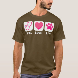 Vet Veterinär Veterinary Gift for Women Heal Lo T Shirt