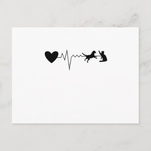 Vet Veterinarian Heartslag Pulse Vykort