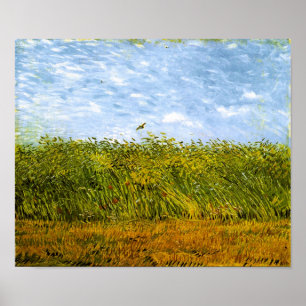 Veta Fält med en Lark Van Gogh Fine Art Poster