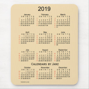 Vete 2019 52 vecka kalender vid Janz Musmatta