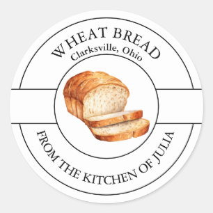 Vete Bread-etikett Runt Klistermärke