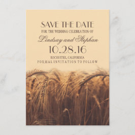 Vete Fall Wedding Spara datuminbjudningar Datumet