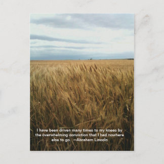 vete, fält-bön vykort