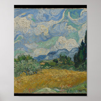 Vete fält med cypresser — Vincent van Gogh Poster