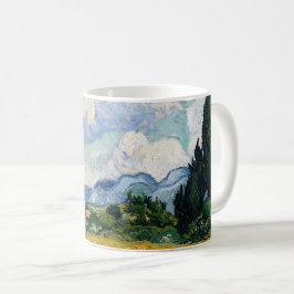 Vete Fält med kypressar Kaffemugg