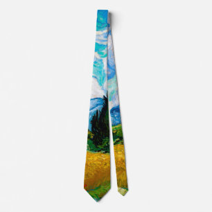 Vete Fält med kypresser, Van Gogh Slips
