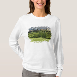 Vete fält och avlägsen Monteriggioni, i T Shirt