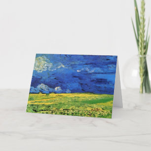 Vete fält under mulen himmel av Vincent van Gogh Kort