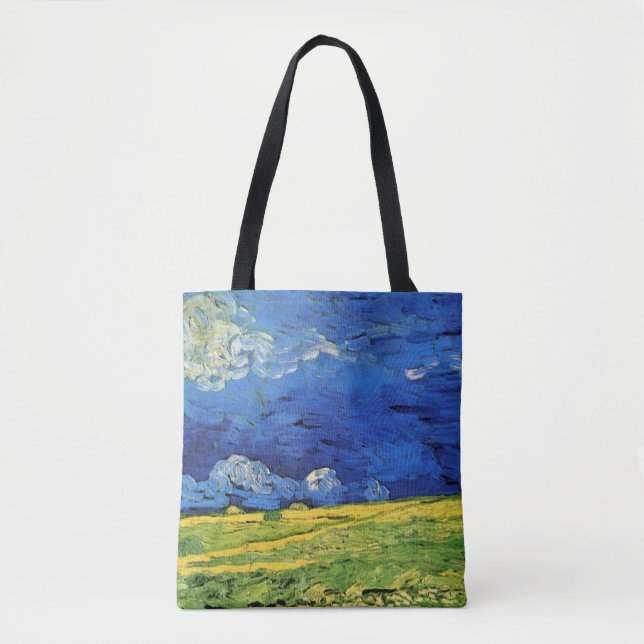 Vete fält under mulen himmel av Vincent van Gogh Tygkasse (Framsida)