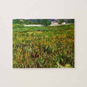 Vete fält vid Auvers av Vincent van Gogh Pussel