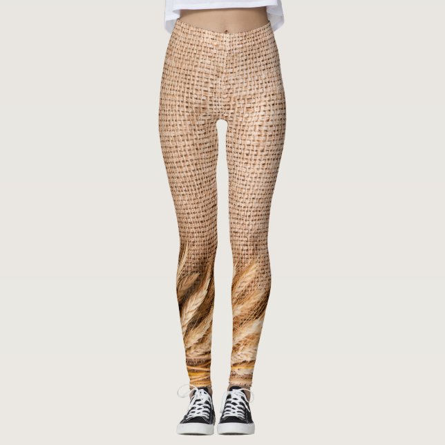 Vete för dambalkar på Burlap Sack Land Rust Leggings (Framsida)