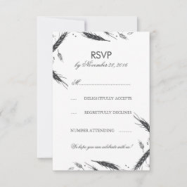 Vete Höst Bröllop RSVP OSA Kort