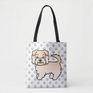 Vete Norfolk Terrier Cartoon Hund & Tassar Tygkasse
