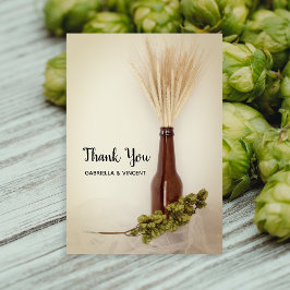 Vete och Skutt Brewery Bröllop Tackkort Card Tack Kort