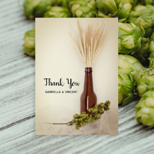 Vete och Skutt Brewery Bröllop Tackkort Card Tack Kort