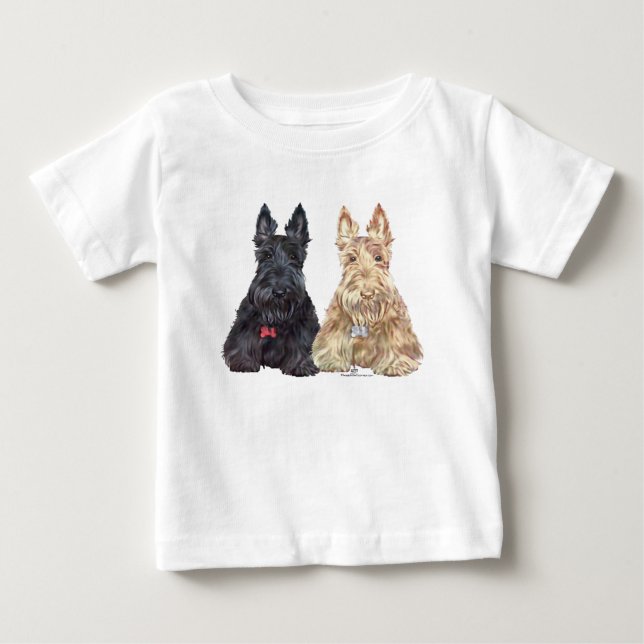 Vete- och svarta Scottie-hundar Tröja (Framsida)