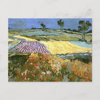 Vete sätter in nära Auvers Van Gogh konst Vykort