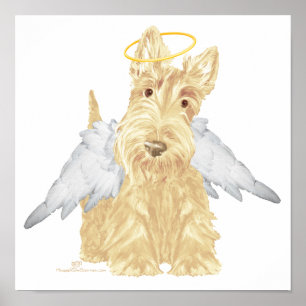 Vete Scottie Ängel Poster