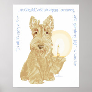 Vete Scottie Godnatt Poster
