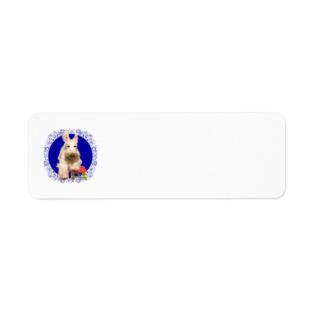 Vete SCOTTIE Returadressetiketter Returadress Etikett (Framsidan)
