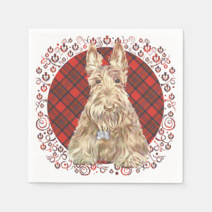 Vete Scottie Tartan Pappersservett