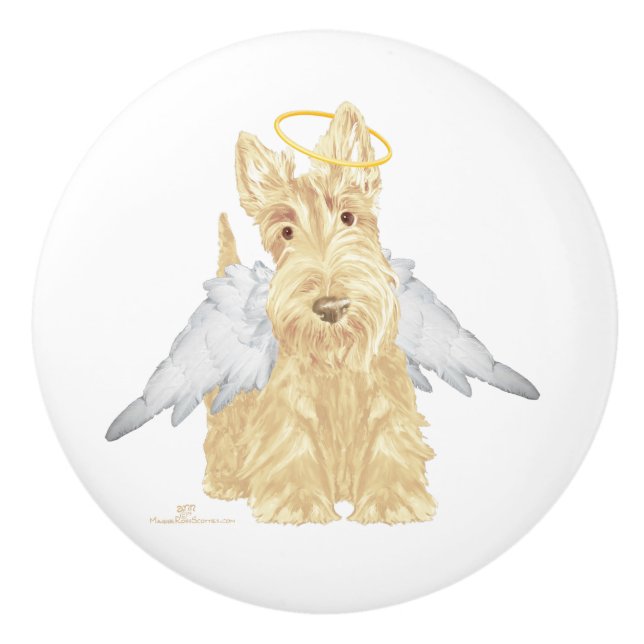 Vete Scottish Terrier Ängel Knopp (Framsidan)
