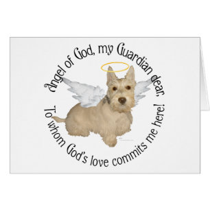 Vete Scottish Terrier Änglar Hälsningskort