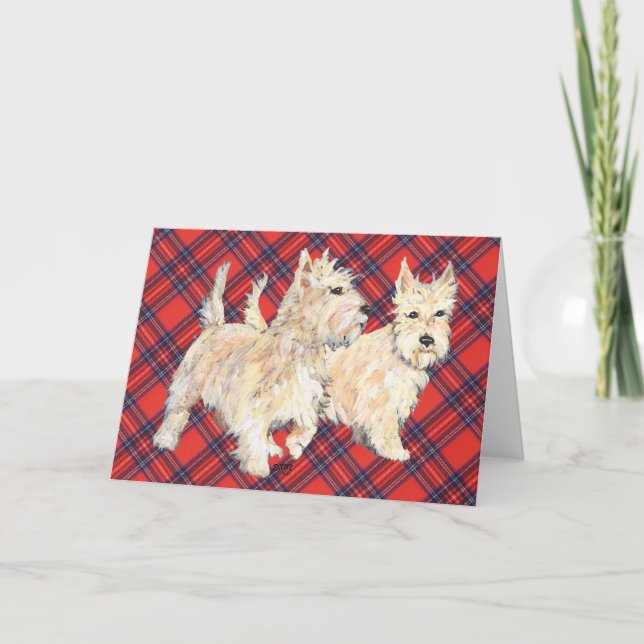 Vete skotsk terrier gratulationskort kort (Framsida)