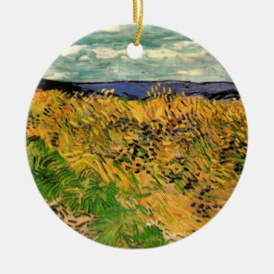 Veteåker med kornblommor av Vincent van Gogh Julgransprydnad Keramik
