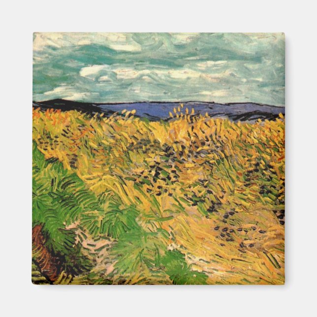 Veteåker med kornblommor av Vincent van Gogh Magnet (Framsidan)