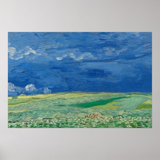 Veteåkern under åskmoln poster (Framsidan)