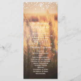 Veteåkerns lantliga bröllopsprogramställning program