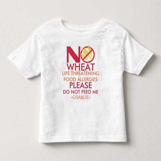 Veteallergiskjortan, matar inte mig t shirt (Framsida)