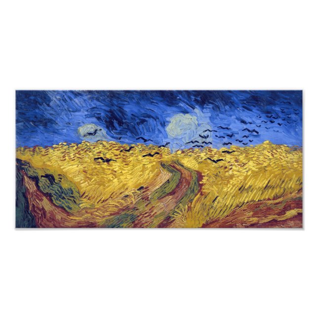 Veteäng med kråkor | Van Gogh | Fototryck (Framsidan)