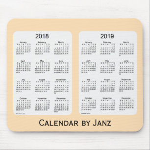 Vetekalender 2018-2019 av Janz Mousepad Musmatta