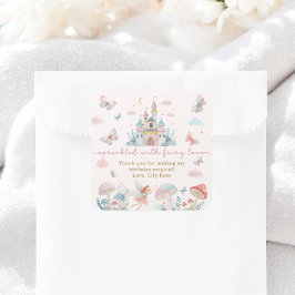 Vetemisk Tack 1:a födelsedag Fyrkantigt Klistermärke