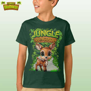 Vetemsiskt Hjort Wildlife Doe Graphic Fawn Animal  T Shirt