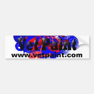 Veten målar logotypen bildekal