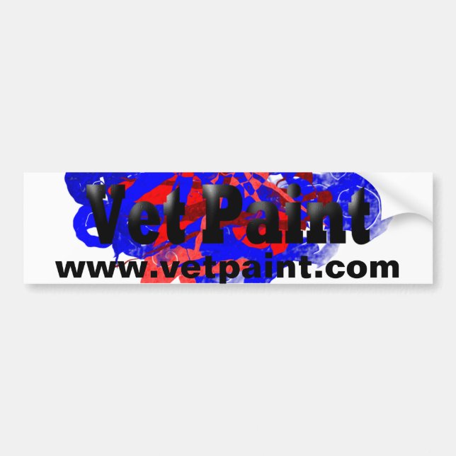 Veten målar logotypen bildekal (Framsidan)