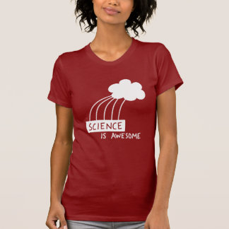 Vetenskap är enorm (vit) t-shirt