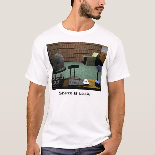 Vetenskap är ensam tee (Framsida)