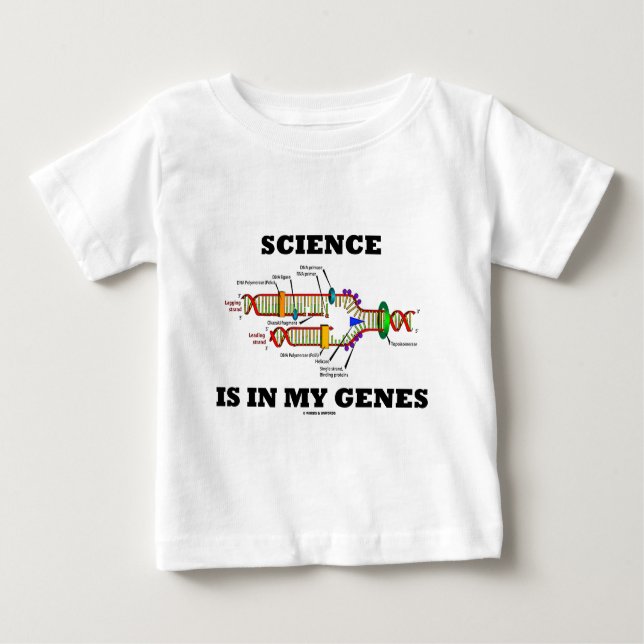 Vetenskap är i min gener (DNA-replicationen) T-shirt (Framsida)