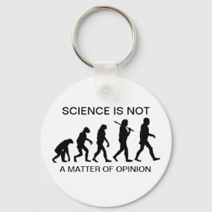 Vetenskap är inte en materia av åsikten Keychain Nyckelring
