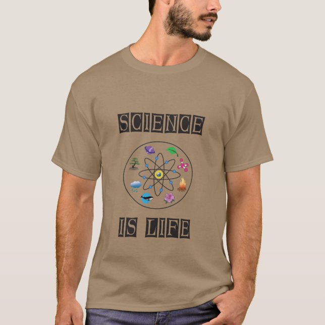 Vetenskap är livet t shirt (Framsida)