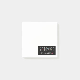 Vetenskap är magi post-it block